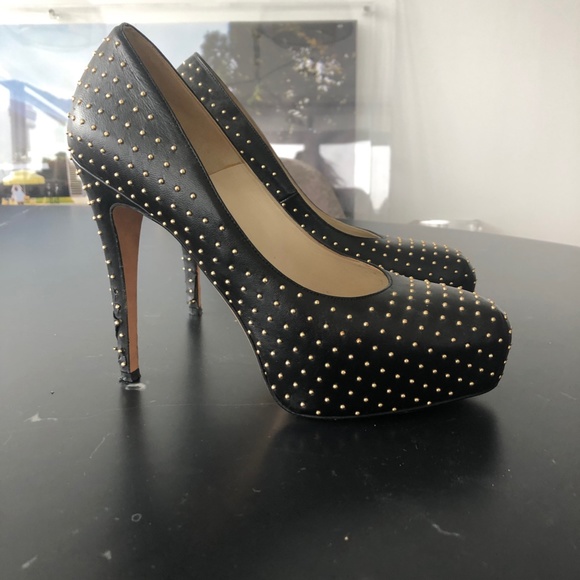 Brian Atwood Platform Studded Pumps - Picture 3 of 6